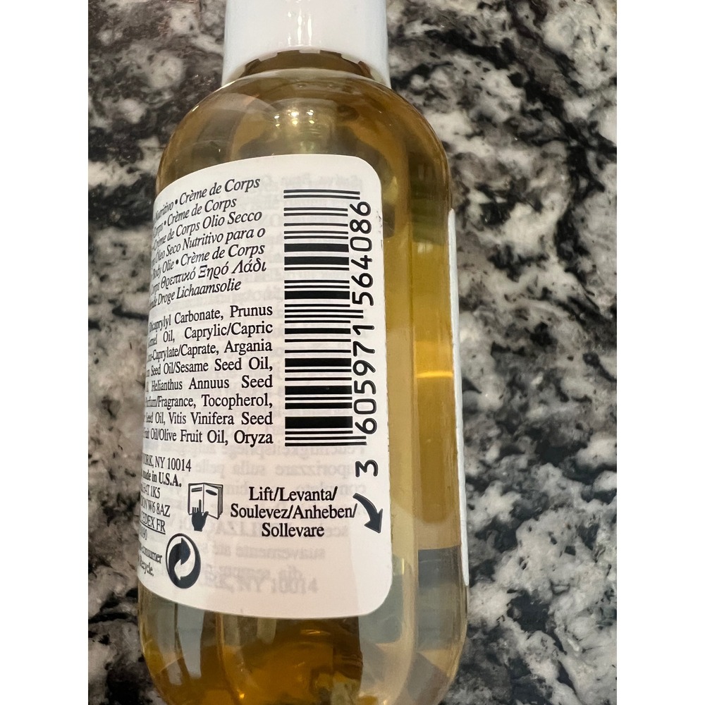 Kiehls Creme de Corps Nourishing Dry Body Oil Squalane Grapeseed 2.5oz 75ml - Picture 3 of 5